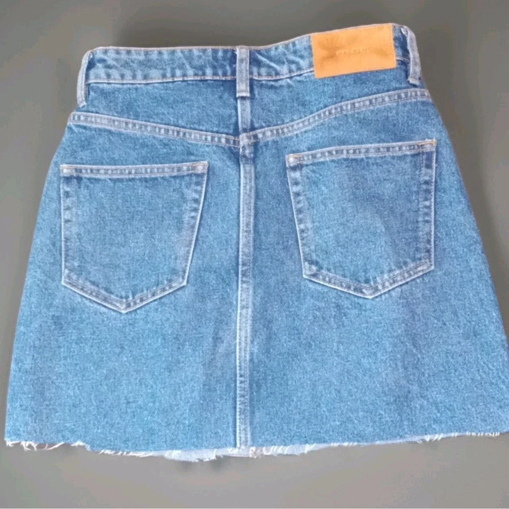 Zara Trafaluc Woman's Denim Jean Skirt XS Blue Streetwear Y2K Cowgirl Western‎